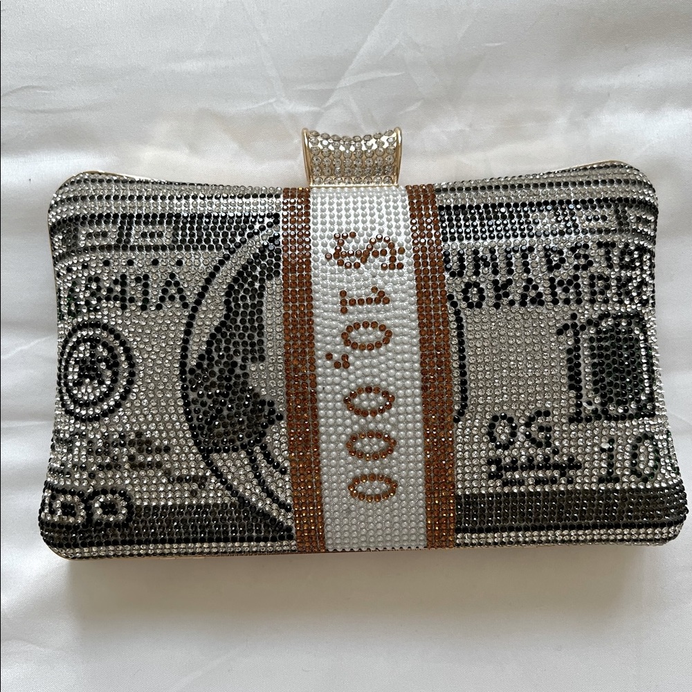 NWT $10,000.00 BLING EVENING CLUTCH BAG $150